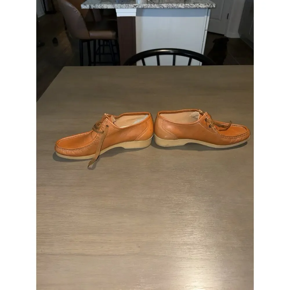 Clarks Originals Men’s 9M Tan Leather Wallabee Lace Up Casual Shoes